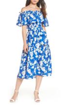 Women's Eliza Off The Shoulder Midi Dress - Blue