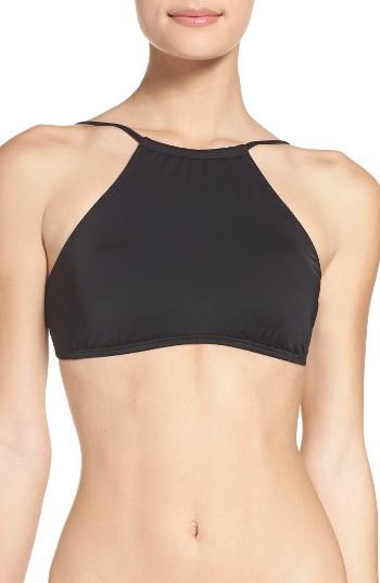 Women's The Bikini Lab High Neck Bikini Top - Black