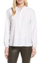 Women's Nordstrom Signature Stripe High/low Shirt - White