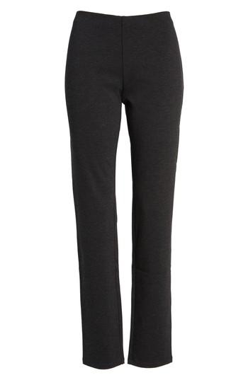 Petite Women's Eileen Fisher Skinny Ponte Pants P - Grey