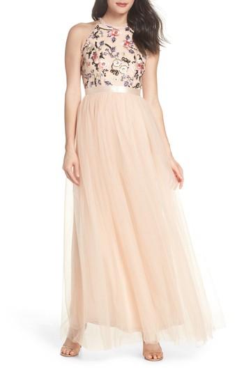 Women's Tfnc Cydney Sequin Bodice Gown