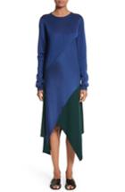 Women's Rosetta Getty Reversible Knit Asymmetrical Dress - Blue