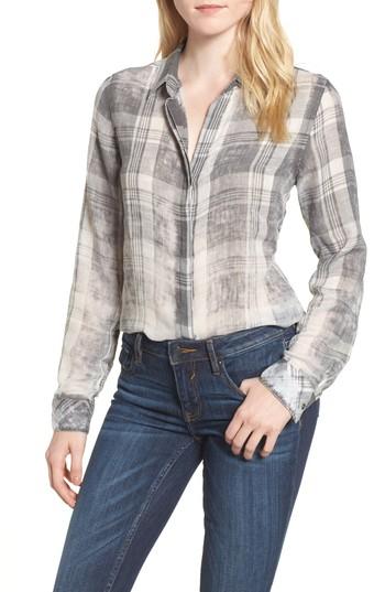 Women's Thread & Supply Conor Burnout Plaid Shirt