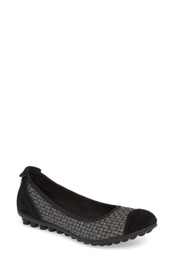 Women's Bernie Mev. 'bella Me' Woven Flat Us / 39eu - Black