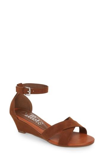Women's Callisto Strobe Wedge Sandal M - Brown