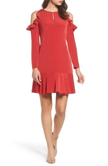 Women's Julia Jordan Ruffle Cold Shoulder Dress