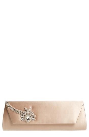 Badgley Mischka Aria Clutch - Beige