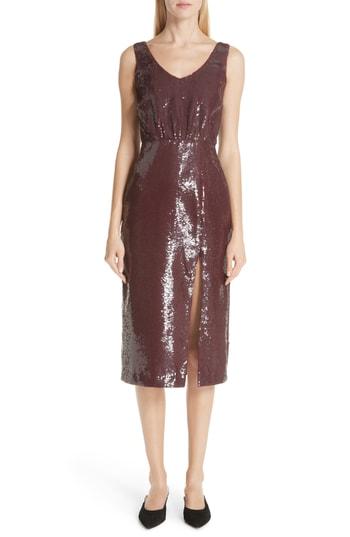 Women's Johanna Ortiz Tarantella Sequin Sheath Dress - Red