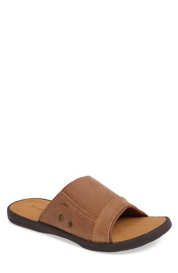 Men's Tommy Bahama Seawell Slide Sandal M - Brown