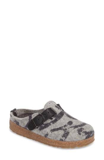 Women's Haflinger Gzb Print Slipper Us / 37eu - Grey