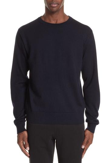 Men's Dries Van Noten Midday Merino Wool Sweater - Blue