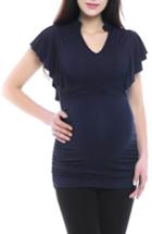 Women's Kimi & Kai Kayla Maternity Top - Blue
