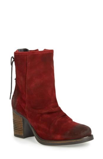 Women's Bos. & Co. 'barlow' Waterproof Suede Bootie -10.5us / 41eu - Red
