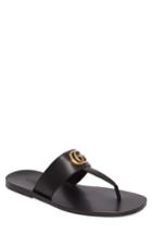 Men's Gucci Francis Marmont Flip Flop Us / 7uk - Black