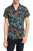 Men's Scotch & Soda Jungle Print Shirt - Blue