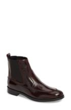 Women's Tod's Classic Chelsea Boot .5us / 35.5eu - Burgundy