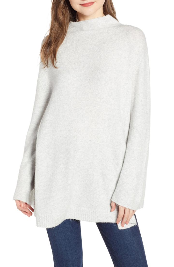 Women's Chelsea28 Mock Neck Tunic - Grey