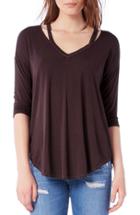 Women's Michael Stars Shoulder Cutout Jersey Top, Size - Pink
