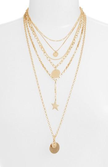 Women's Rebecca Minkoff Medallion Layered Statement Necklace