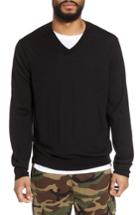 Men's Vince Slim Fit Cashmere V-neck Sweater - Black