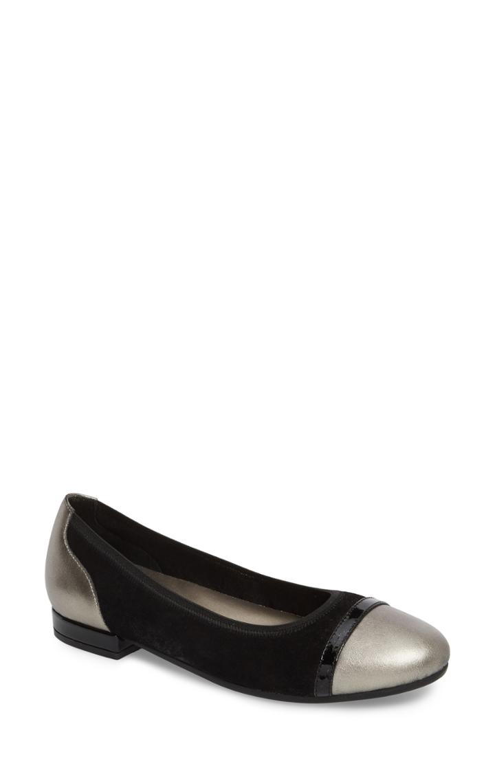 Women's David Tate Luscious Flat .5 M - Black