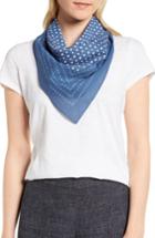 Women's Eileen Fisher Cotton Bandana, Size - Blue