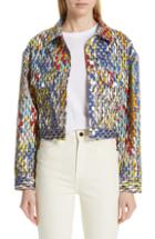 Women's Simon Miller Morgo Crop Jacket - Blue