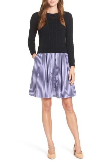 Women's 1901 Sweater Poplin Dress - Blue