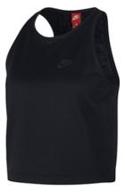 Women's Nike Sportswear Tech Fleece Women's Crop Tank - Black