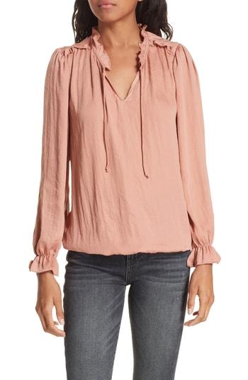 Women's Dolan Cinched Hem Blouse, Size - Pink