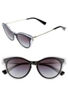 Women's Valentino 51mm Sunglasses - Black/ Crystal
