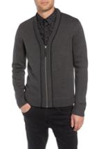 Men's The Kooples Fit Zip Cardigan, Size Small - Grey