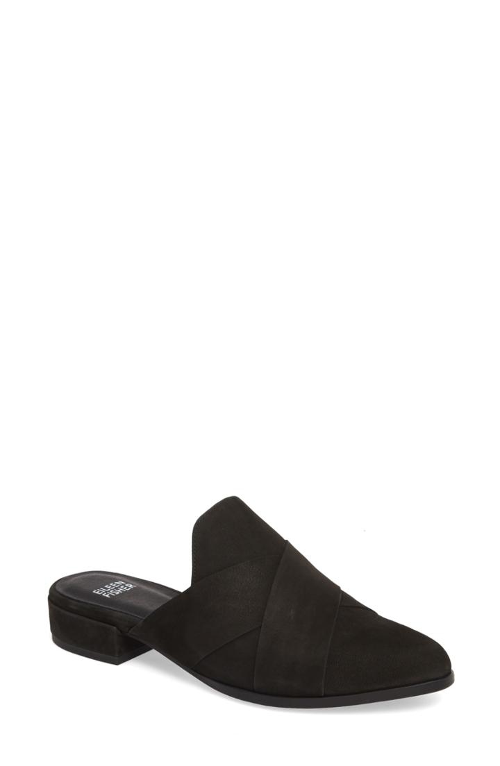 Women's Eileen Fisher Bauer Mule .5 M - Black