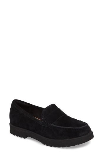 Women's Clarks Bellevue Hazen Loafer W - Black