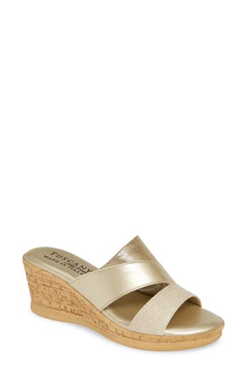 Women's Tuscany By Easy Street Camari Slide Sandal N - Beige
