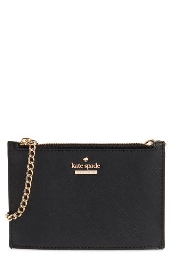 Kate Spade New York Cameron Street Caroline Leather Zip Pouch - Black