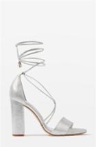 Women's Topshop Bride Beatrix Lace-up Sandals .5us / 37eu - Metallic