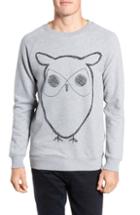 Men's Knowledgecotton Apparel Big Owl Sweatshirt, Size - Grey