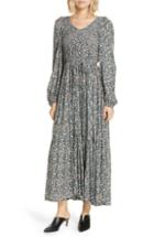 Women's Apiece Apart Olivas Smocked Maxi Dress - Grey