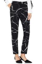 Women's Vince Camuto Ink Swirl Print Ankle Pants - Black