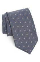 Men's Strong Suit Heather Floral Silk & Wool Tie, Size - Blue