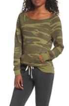 Women's Alternative Maniac Camo Fleece Sweatshirt - Green