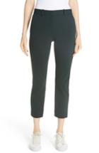 Women's Theory Treeca Textured Knit Slim Crop Pants - Green