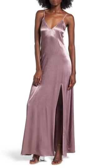 Women's Leith Satin Maxi Dress - Purple