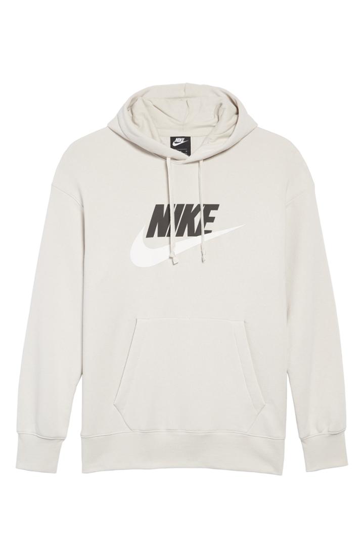 Men's Nike Heritage Logo Hoodie R - Grey