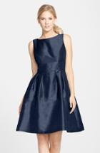 Women's Alfred Sung Dupioni Fit & Flare Dress - Blue