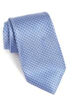 Men's Nordstrom Men's Shop Alghero Micro Silk Tie, Size X-long - Blue