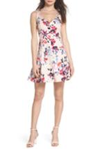 Women's French Connection Linosa Fit & Flare Dress - Pink