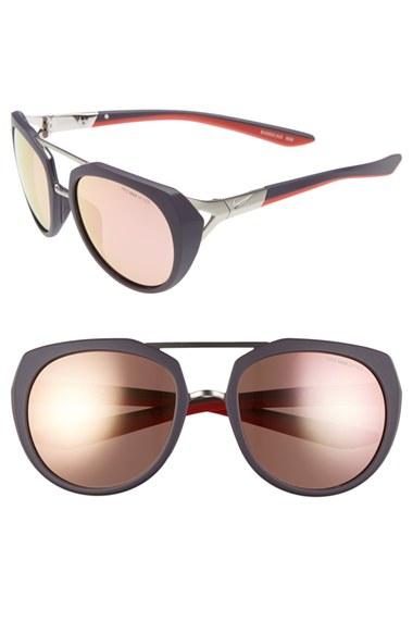 Women's Nike Flex Motion 54mm Sport Sunglasses - Matte Cave Purple