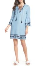 Women's Forest Lily Bell Sleeve Tencel Shift Dress - Blue